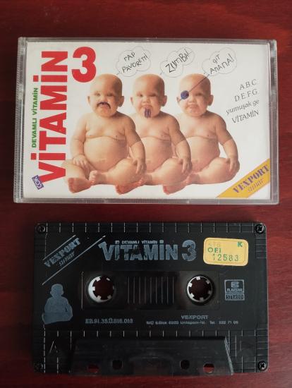 Vitamin 3 –  Devamlı Vitamin -  1991 Türkiye Basım  Kaset Albüm