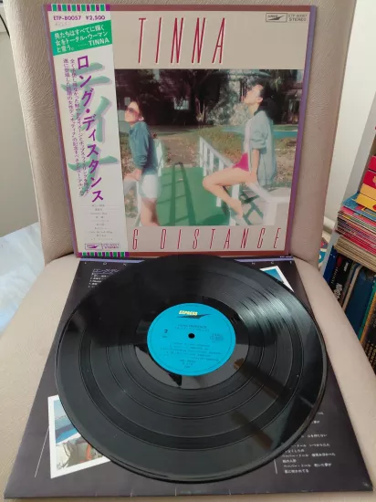 Tinna   – Long Distance – 1979  Japonya  Basım 33 lük Plak - LP Albüm /Obi’li
