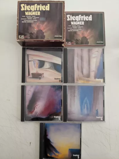 Wagner  - Staatskapelle Dresden, Marek Janowski – Siegfried - 1994 Almanya  Basım - 5xCD Box Set