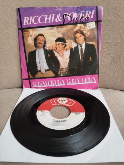 RICCHI & POVERI - Mamma Maria  - 1982 Belçika Basım 45lik Plak