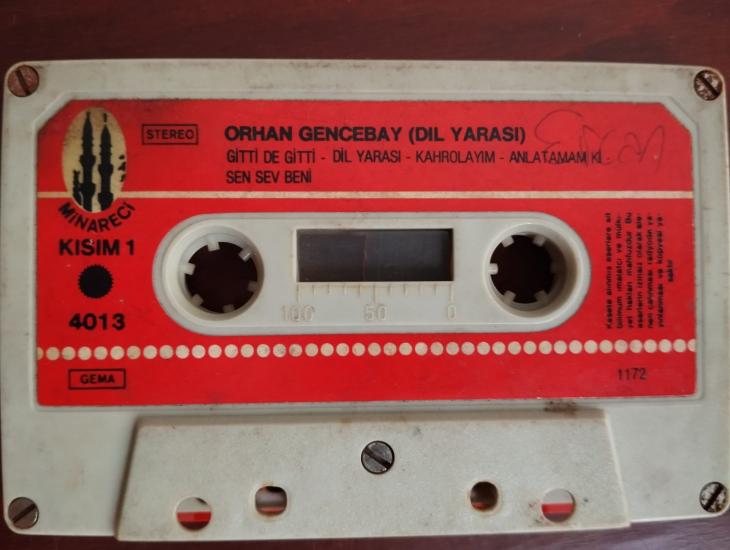 Orhan Gencebay  –  Dil Yarası - 1984  Almanya Basım  Nadir Kaset / Minareci -Kapaksız