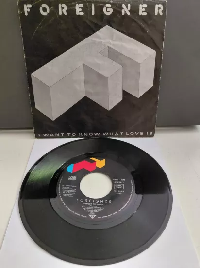 Foreigner – I Want To Know What Love Is  - 1984  Almanya Basım 45 lik Plak