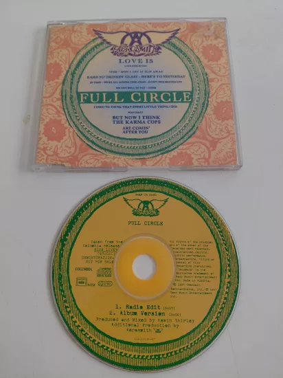 Aerosmith  –  Full Circle  - 1999  Avrupa Basım - CD, Single, Promo