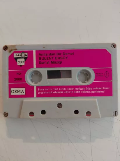 Bülent Ersoy – Anılardan Bir Demet -  1986 Almanya Basım  Kaset Albüm/ Türküola /Kapaksız