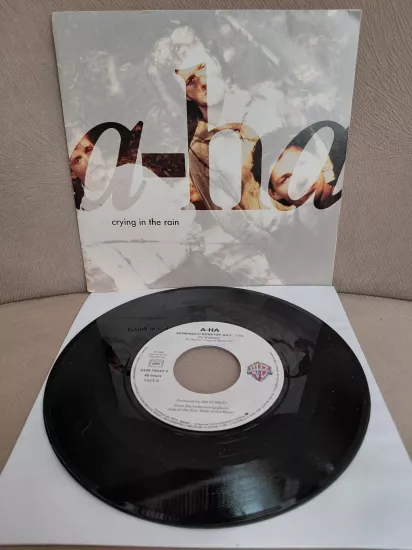 a-ha  –  Crying In The Rain  - 1990  Fransa Basım 45’lik  Plak