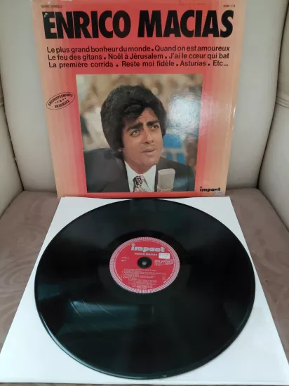 Enrico Macias  –  Enrico Macias -  1976  Fransa Basım LP Plak