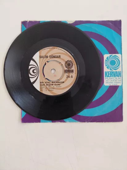 Salim Dündar – Bir Dost Bulamadım Gün Akşam Oldu  - 1972  Türkiye  Basım 45’lik Plak