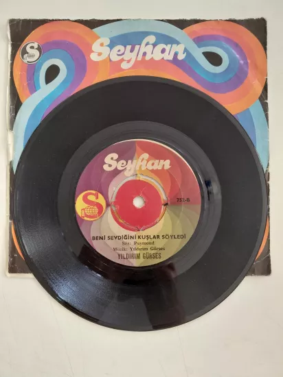 Yıldırım Gürses – Karanlık Dünyalar / Beni Sevdiğini Kuşlar Söyledi  - Türkiye Basım  45 lik Plak