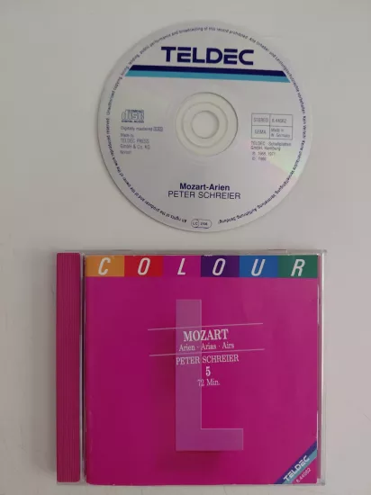 Mozart / Peter Schreier  –  Mozart Arias - 1988  Almanya  Basım - CD Albüm