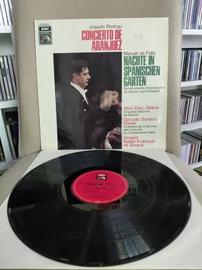 Joaquin Rodrigo / Manuel De Falla – Concierto De Aranjuez / Nächte In Spanischen Gärten  - Almanya Dönem Basım Albüm LP Plak