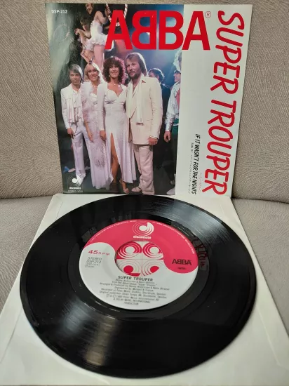 ABBA  –  Super Trouper  - 1981  Japonya Basım 45lik Plak