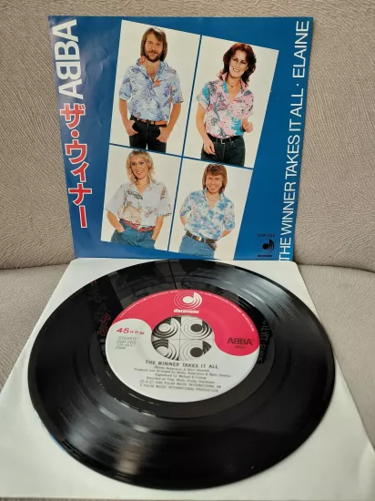 ABBA – The Winner Takes It All / Elaine   - 1980  Japonya Basım 45lik Plak