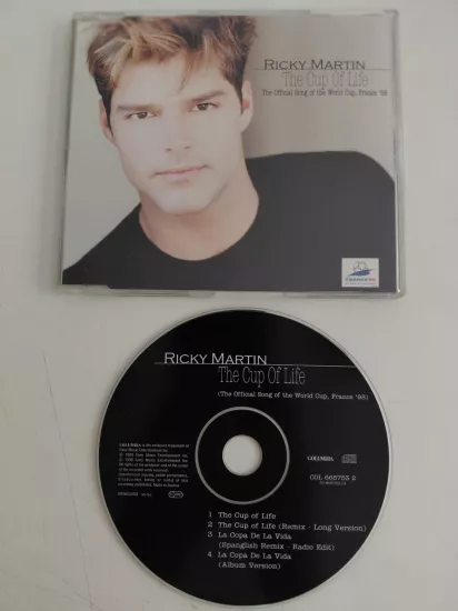 Ricky Martin – The Cup Of Life (The Official Song Of The World Cup, France ’98) - 1998 USA  Basım - CD Maxi-Single