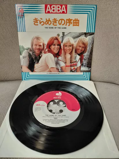 ABBA  –  The Name Of The Game  - 1977  Japonya Basım 45lik Plak