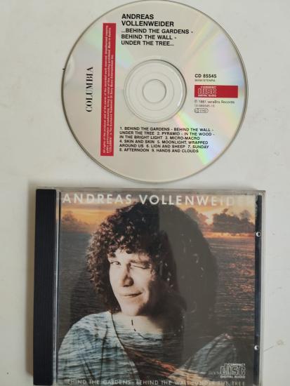 Andreas Vollenweider – ...Behind The Gardens -  Avrupa Basım - 2. El  CD Albüm