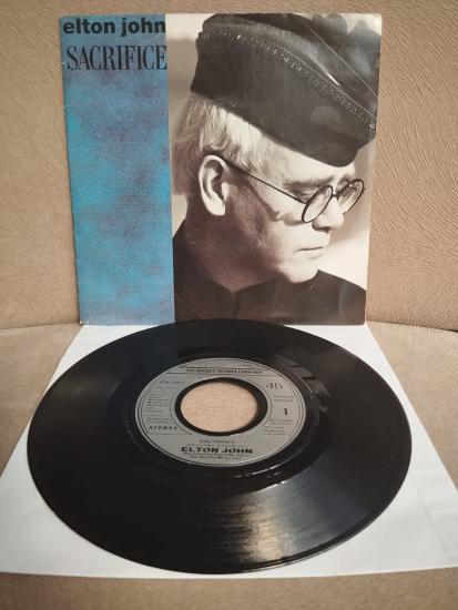 Elton John – Sacrifice - 1989 Avrupa Basım 45 lik Plak