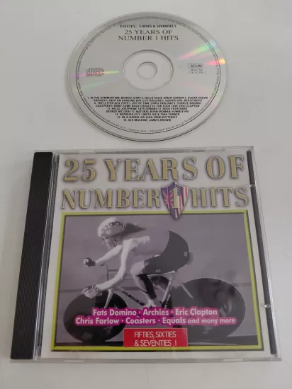25 Years Of Number 1 Hits - Fifties, Sixties & Seventies (Mungo Jerry ,Box Tops...) - 1997  Avrupa  Basım - CD Albüm
