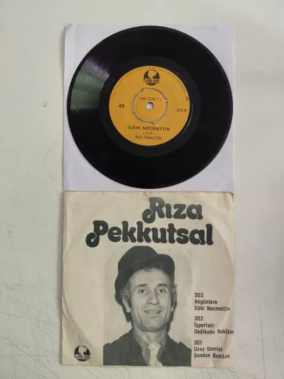 Rıza Pekkutsal – Akgünlere / İlahi Necmettin - 1973 Türkiye  Basım 45lik Plak