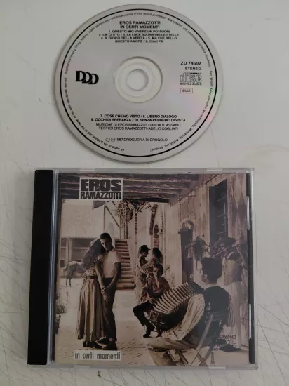 Eros Ramazzotti – In Certi Momenti -  İtalya Basım CD Albüm