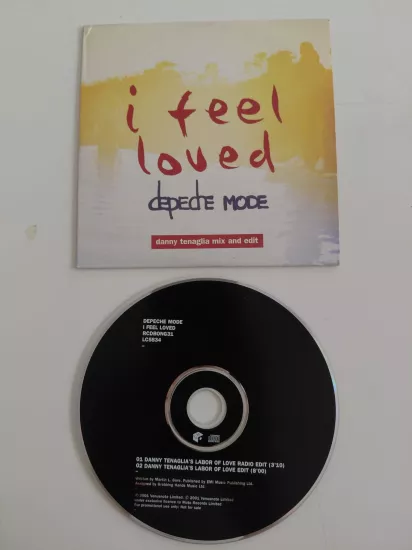 Depeche Mode – I Feel Loved (Danny Tenaglia Mix And Edit) - 2001 İngiltere Basım - CD, Single, Promo