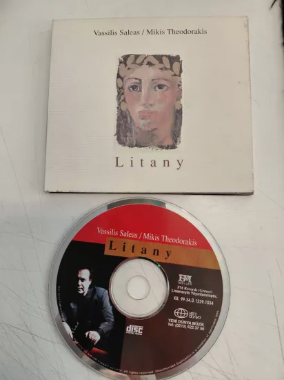 Vassilis Saleas / Mikis Theodorakis  –  Litany - 1999 Türkiye   Basım - CD Albüm