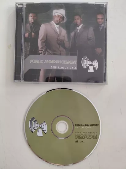 Public Announcement – Don’t Hold Back – 2001 USA  Basım - CD Albüm