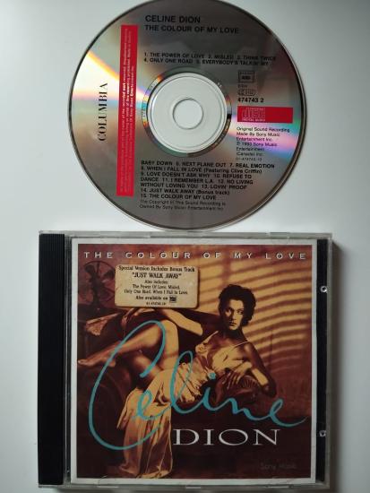Celine Dion – The Colour Of My Love - 1993 Avrupa Basım 2. El CD Albüm