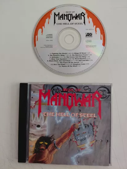 Manowar  – Best Of Manowar - The Hell Of Steel - 1994 Almanya  Basım -  CD  Albüm