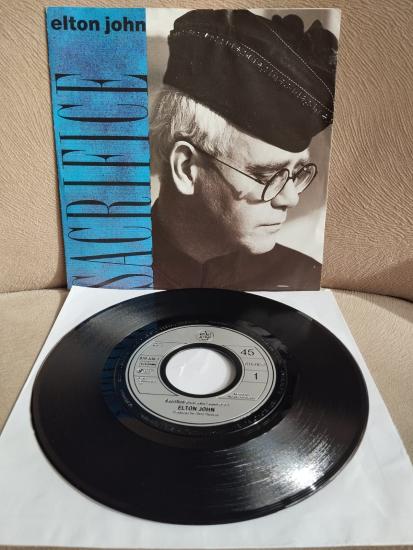 Elton John – Sacrifice - 1989 Almanya Basım 45 lik Plak
