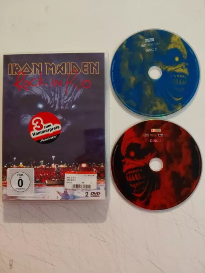 Iron Maiden –  Rock In Rio  - 2002  Avrupa Basım -  2 × DVD, DVD-Video