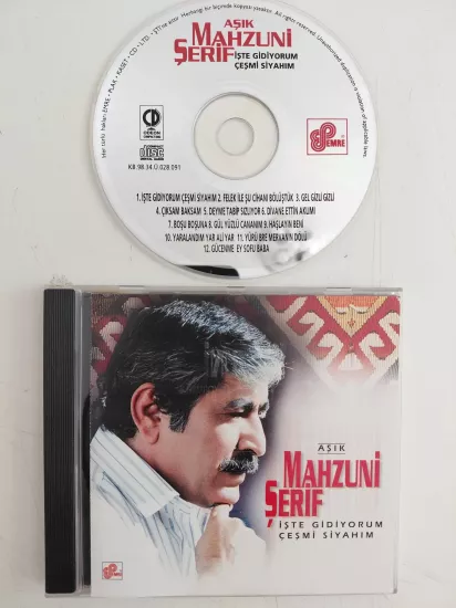 Aşık Mahzuni Şerif – İşte Gidiyorum Çeşmi Siyahım  - 2018 Türkiye Basım - CD Albüm