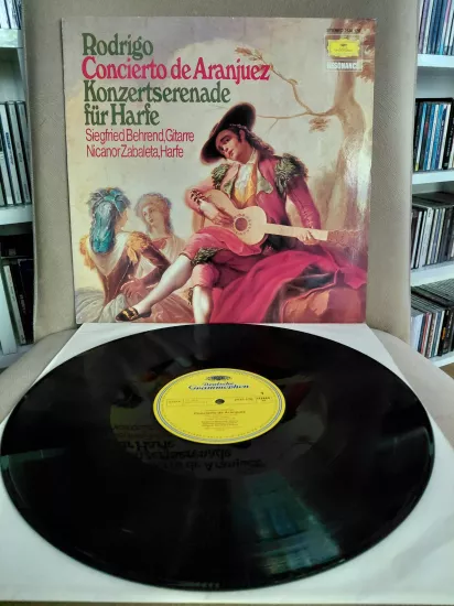 Rodrigo  – Concierto De Aranjuez / Konzertserenade Für Harfe  - 1975  Almanya Basım Albüm LP Plak