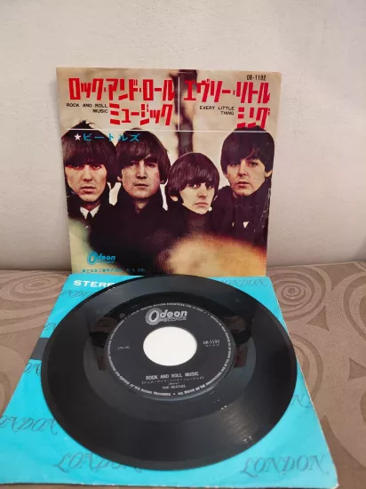 THE BEATLES  –   Rock And Roll Music / Every Little Thing  - 1965 Japonya Basım 45lik Plak (Odeon)