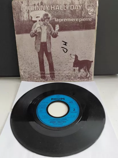 Johnny Hallyday  – Elle M’oublie - 1978 Fransa Basım 45lik Plak