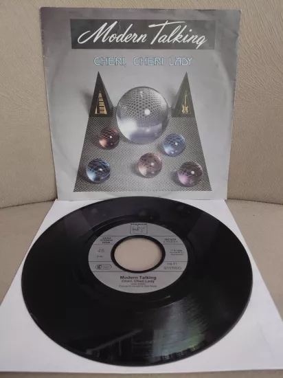 Modern Talking  –  Cheri, Cheri Lady  - 1985  Almanya Basım 45’lik  Plak