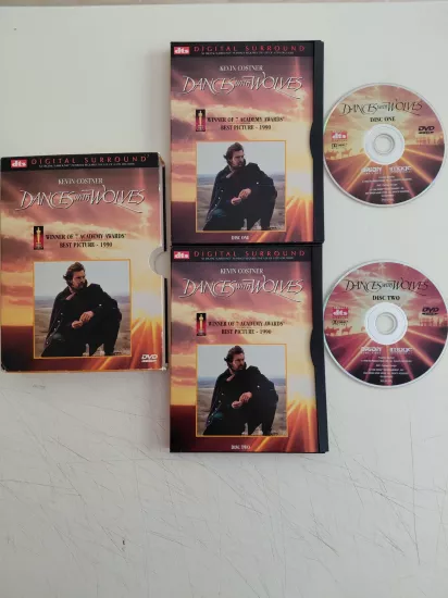 DANCES WITH WOLVES - Kevin Costner - 2xDVD Set (Snapcase) /1. Bölge-Türkçe altyazı yoktur