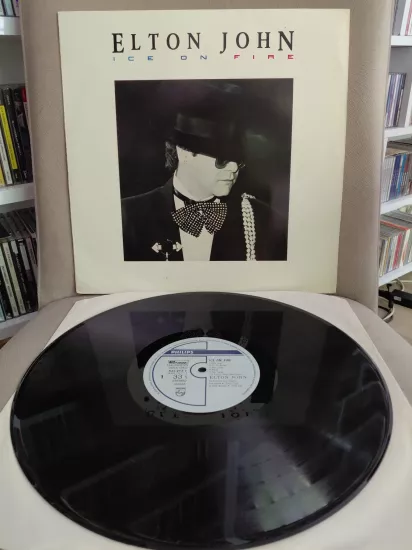 Elton John ‎ –  Ice On Fire - 1985  Türkiye Basım Albüm - LP Plak