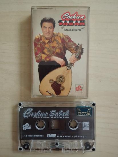 Coşkun Sabah – İsyanlardayım - 1992 Türkiye Basım  Kaset Albüm