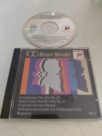 Wolfgang Amadeus Mozart – 100 Mozart Melodies / Vol.3  -  Almanya Basım  CD Albüm