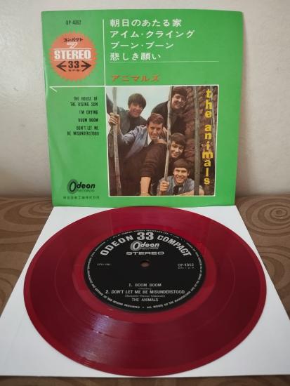 THE ANIMALS - The House of Rising Sun - 1965 Japonya Basım EP Plak/ Renkli Plak