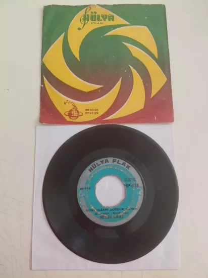Müslüm Gürses – Günahkârmı Doğdum Bilmem/ Kederliyim İçiyorum - 1972 Türkiye Basım 45’lik Plak