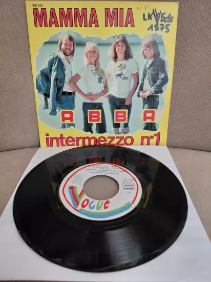 ABBA  –  Mamma Mia - 1975  Almanya Basım 45’lik  Plak