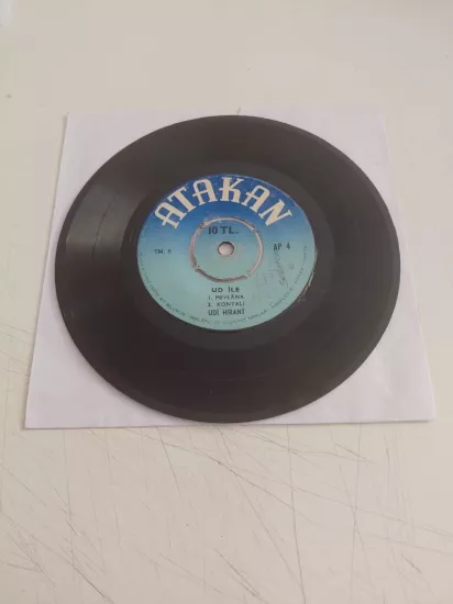 Udi Hırant  –  Ud İle  -  Türkiye Basım 45’lik Plak  /Kapaksız