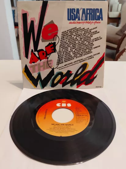 USA For Africa – We Are The World - 1985 Hollanda Basım 45’lik Plak