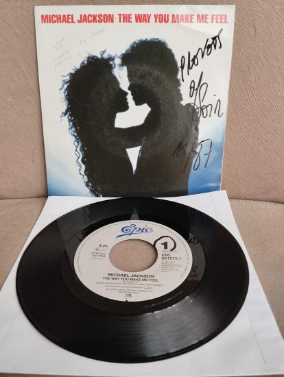 Michael Jackson The Way You Make Me Feel - 1987 Hollanda Basım 45 lik Plak