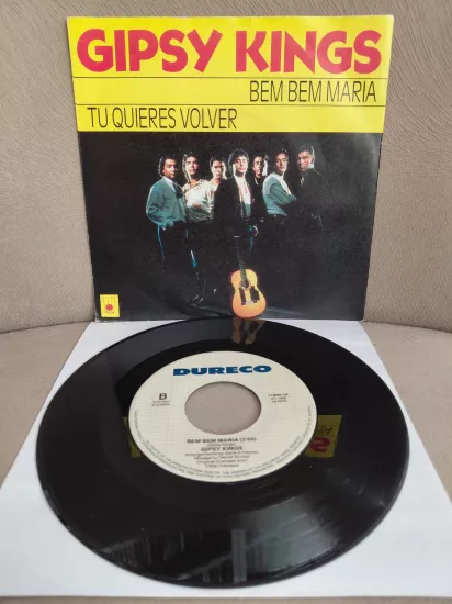 Gipsy Kings  –  Bem Bem Maria / Tu Quieres Volver - 1988  Hollanda Basım 45’lik  Plak