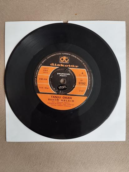 Tanju Okan – Benim Halkım / Biz Doğuştan Sanatçıyız -  1975 Türkiye Basım 45 lik Plak
