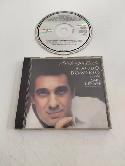 Placido Domingo With John Denver ‎– Perhaps Love  –  Avrupa  Basım - CD Albüm