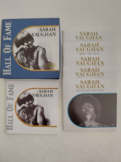 Sarah Vaughan  – Hall Of Fame – 2002  Avrupa Basım - 5xCD Box Set