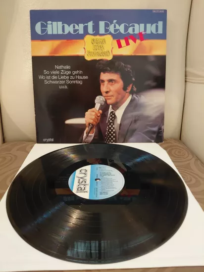 Gilbert Bécaud – Live - 1969 Almanya Basım LP Plak Albüm
